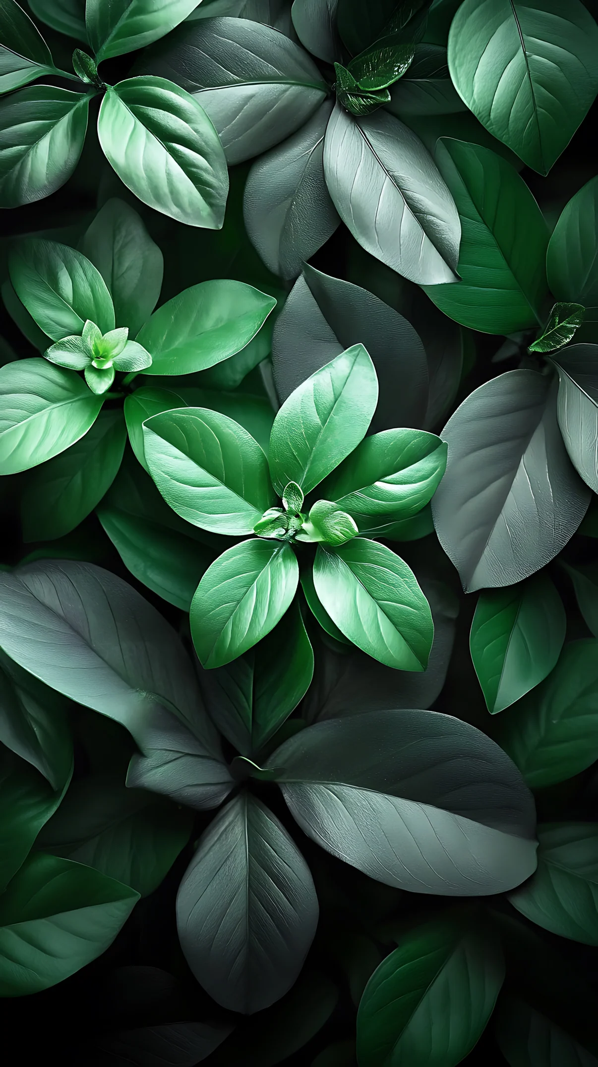 Dark Green Leaf Nature mobile wallpaper