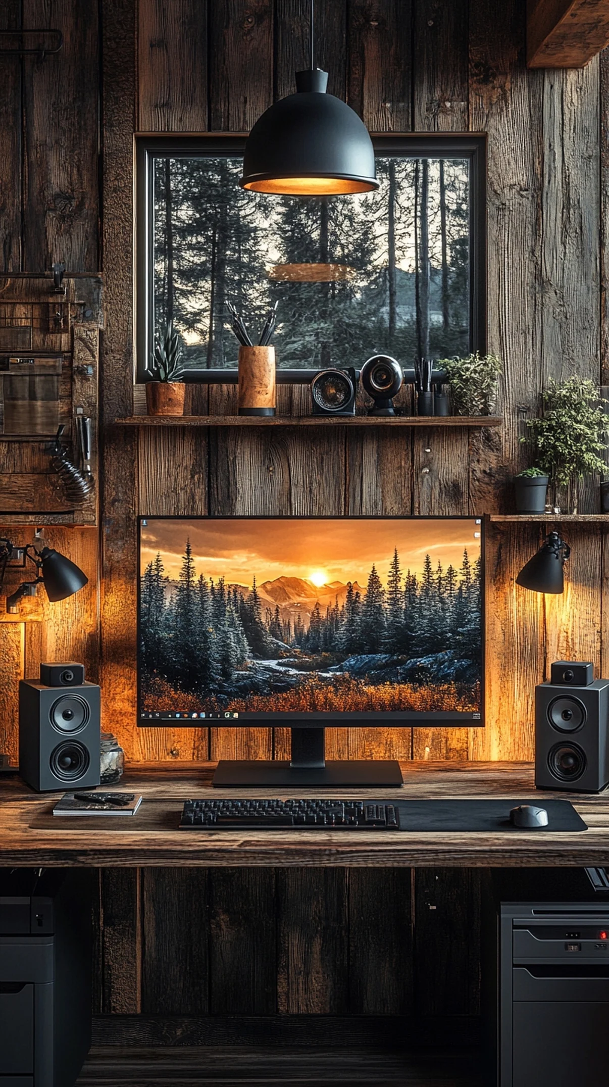 Desk Setup Minimal mobile wallpaper