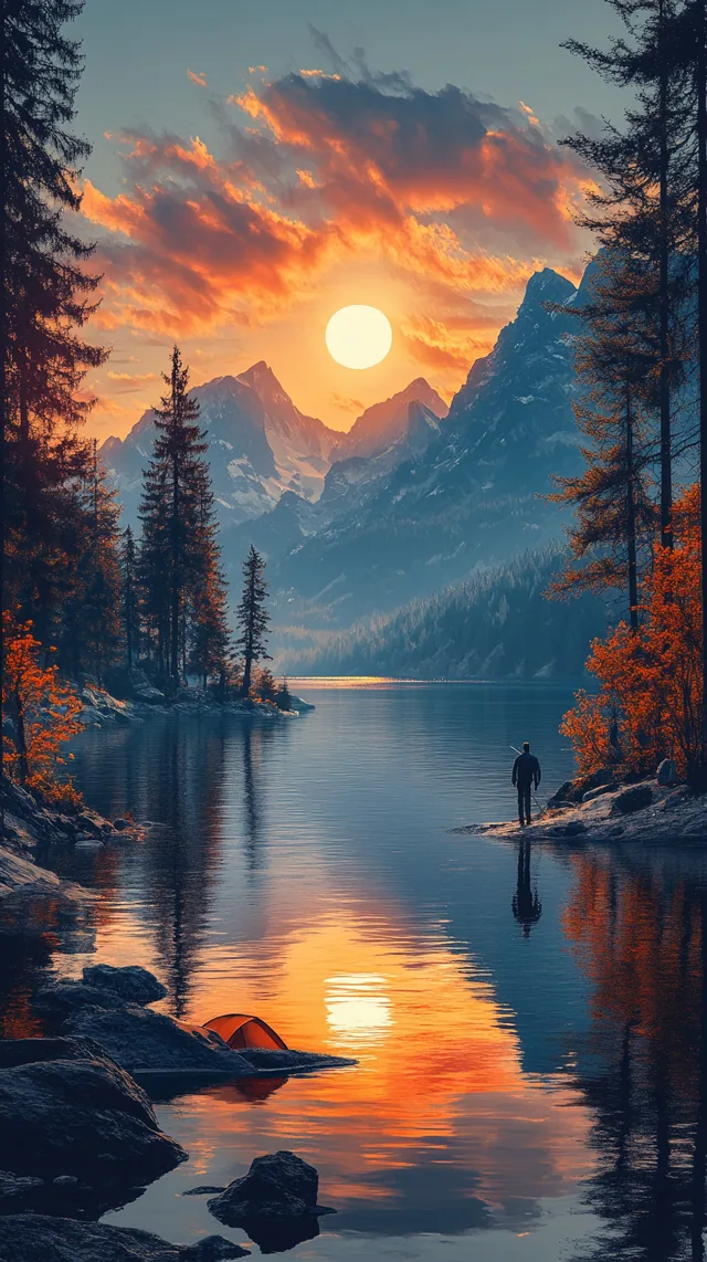 Fishing 3d Nature mobile wallpaper