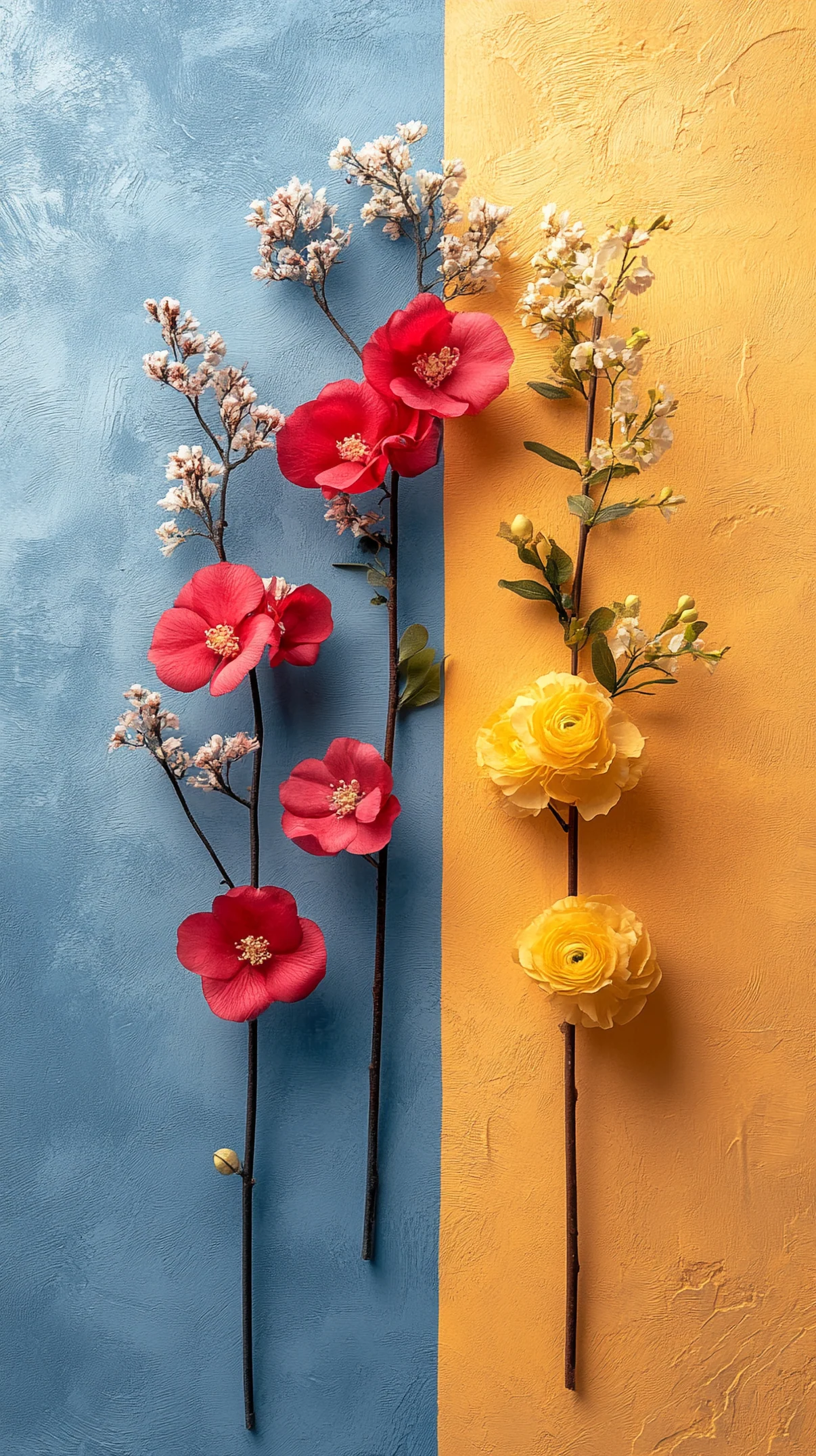 Floral Flat Lay Aesthetic mobile wallpaper