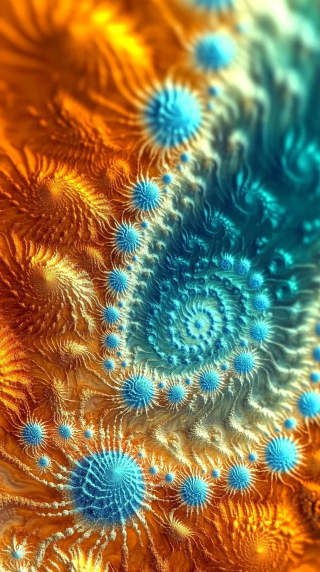 Fractal Swirl 2 Abstract mobile wallpaper