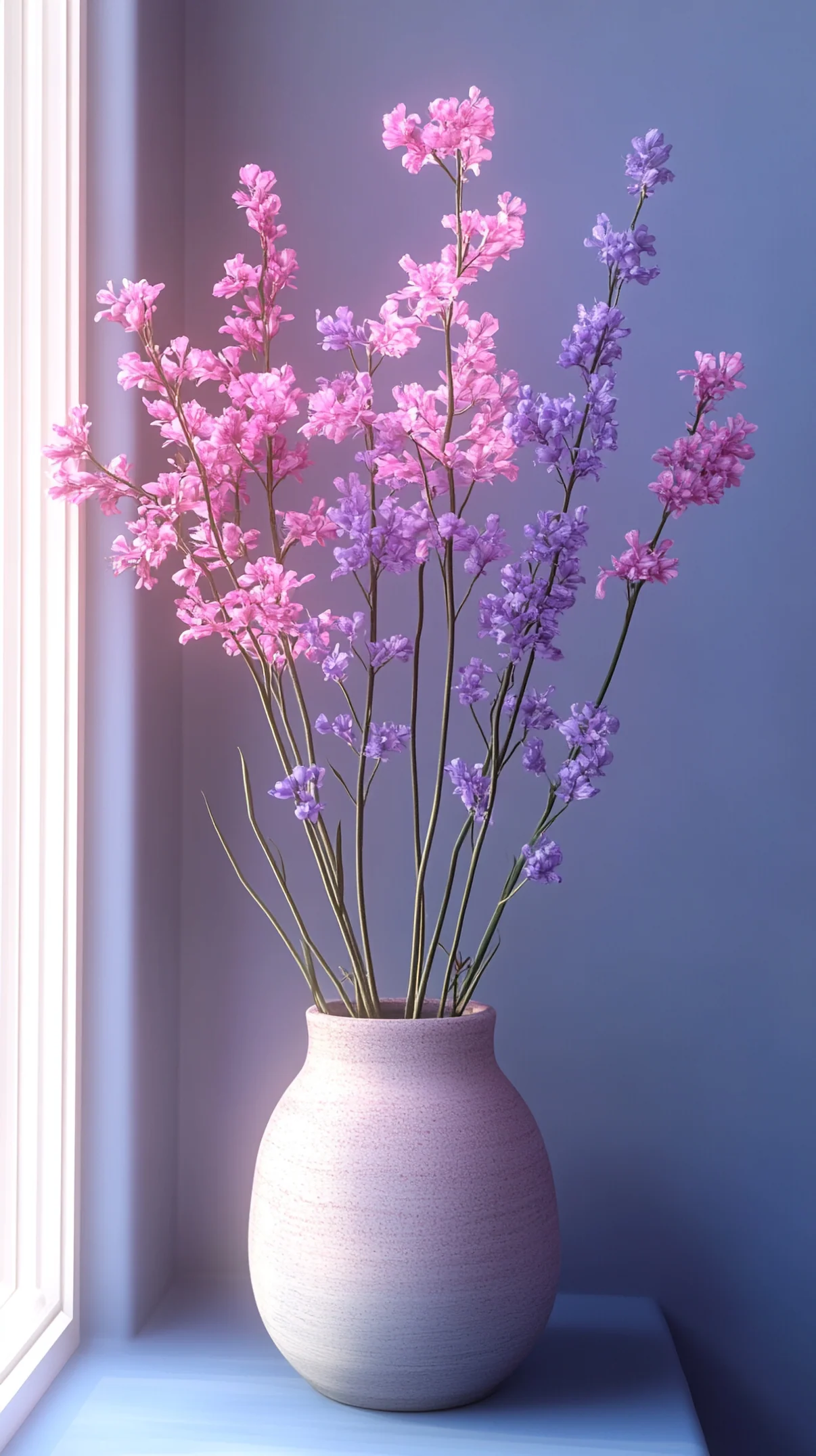 Lavender Vase Nature mobile wallpaper