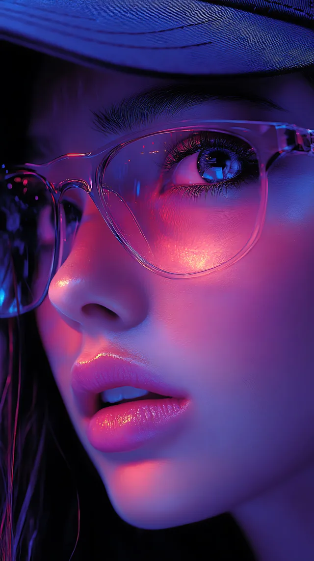 Neon Girl Art Neon mobile wallpaper