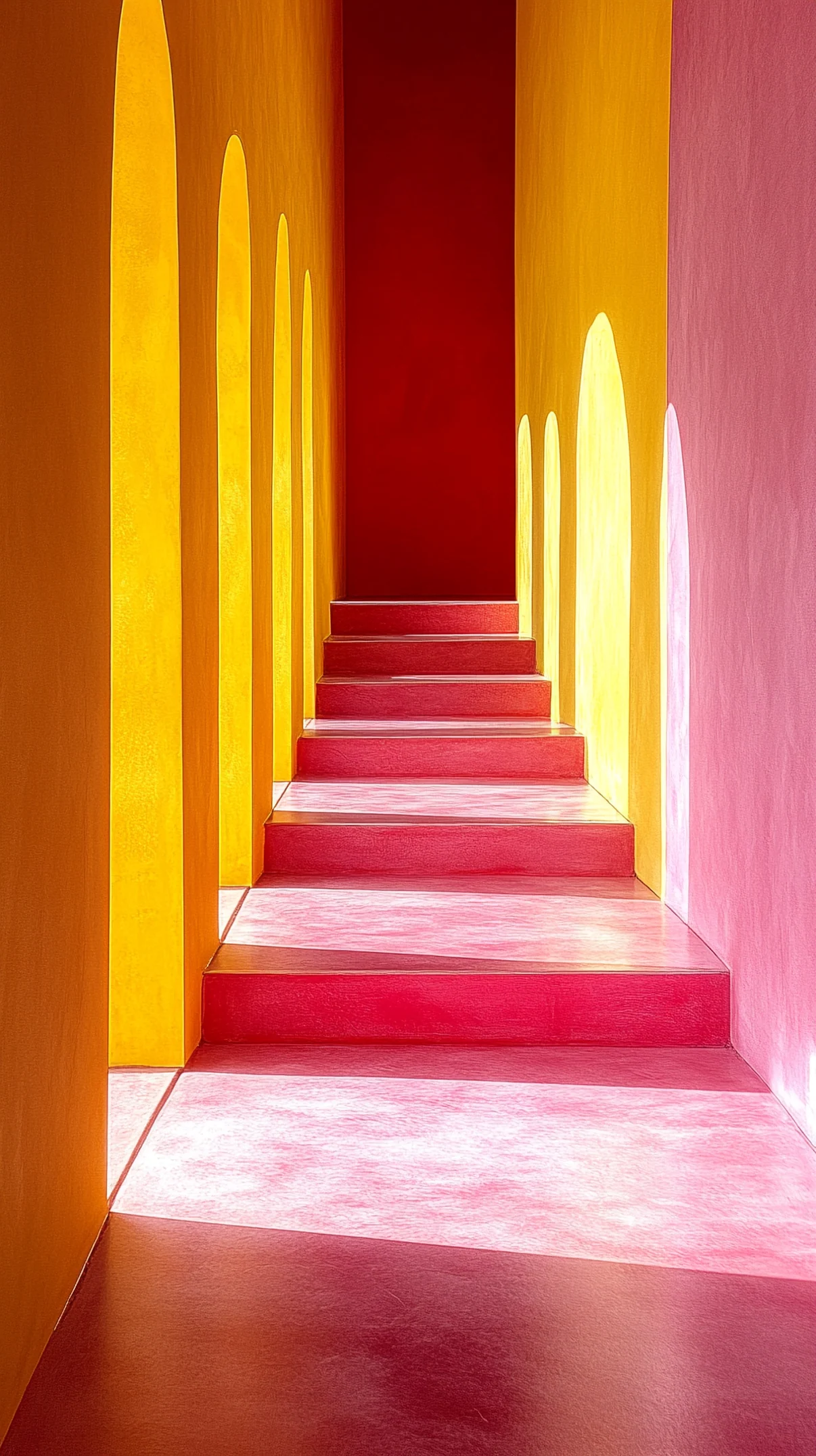 Vibrant Archway Abstract mobile wallpaper