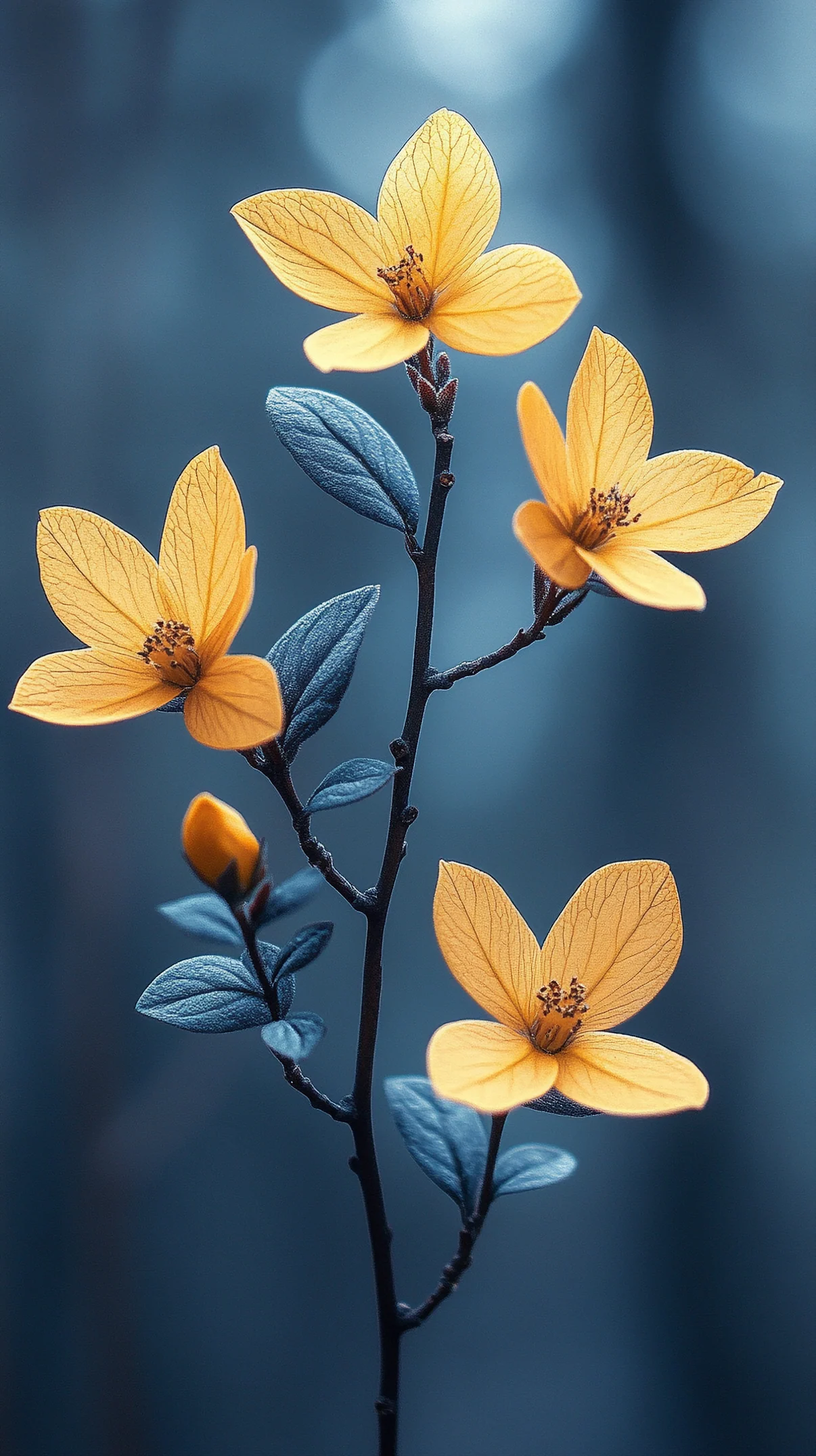 Yellow Blooms Nature mobile wallpaper
